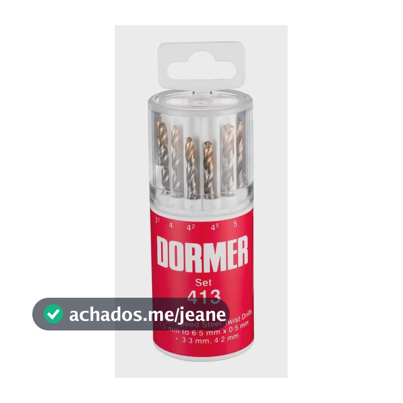 Jogo De Brocas Hss Titânio 13 Peças - Dormer A094413