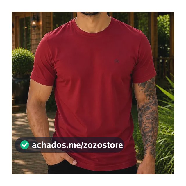 Camiseta Básica Ogochi Masculina Lisa Tecido Premium Oficial