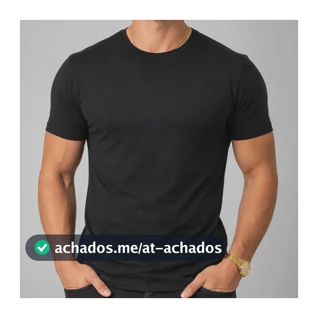 Camiseta Básica Masculina Algodão Lisa Malha Peruana Premium