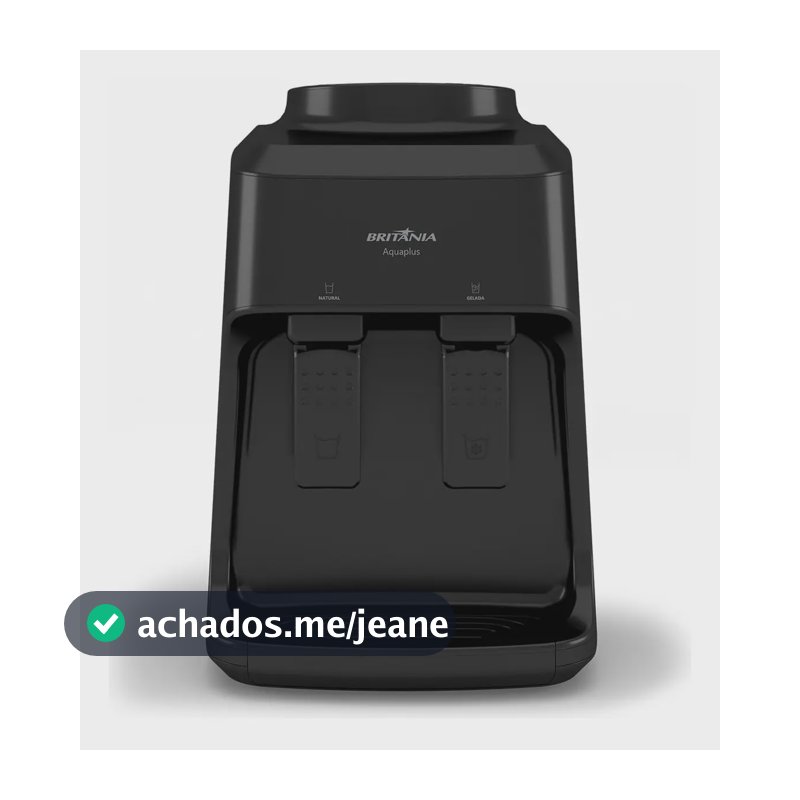 Bebedouro Bbe12p Aquaplus Para 10l Ou 20l Britânia Cor Preto