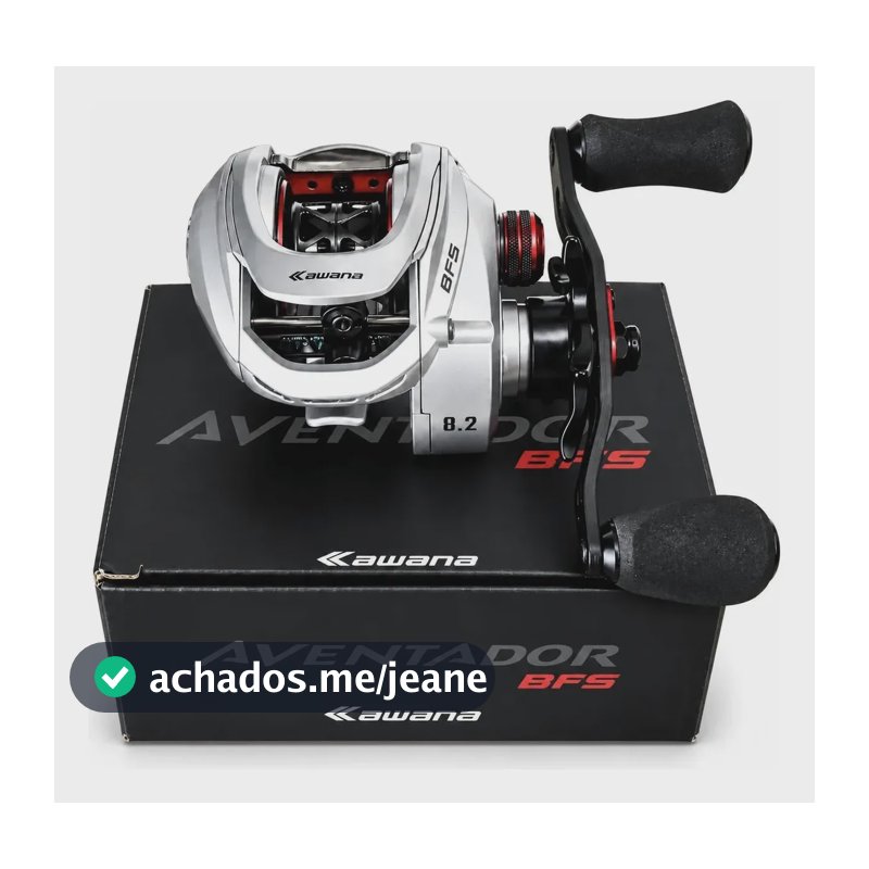 Carretilha Kawana Aventador Bfs Rolamentos Cerâmico Esquerda Prateado Esquerdo