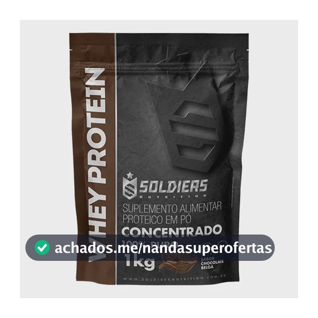 Proteína Soldiers Nutrition Suplementação Whey Protein em pó sabor Chocolate x 1kg