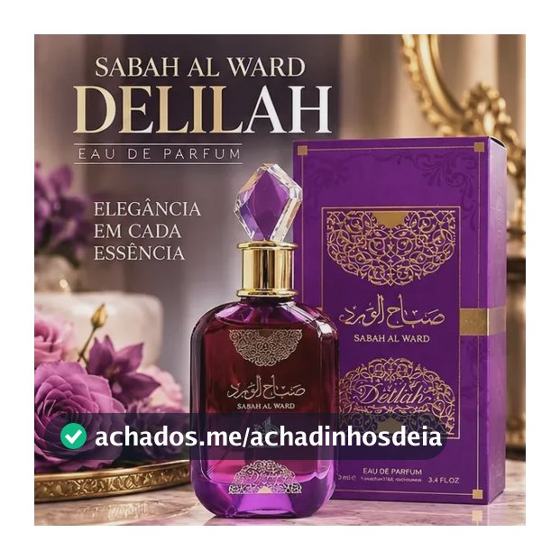 Al Wataniah Sabah Al Ward Delilah Feminino Eau De Parfum 100ml