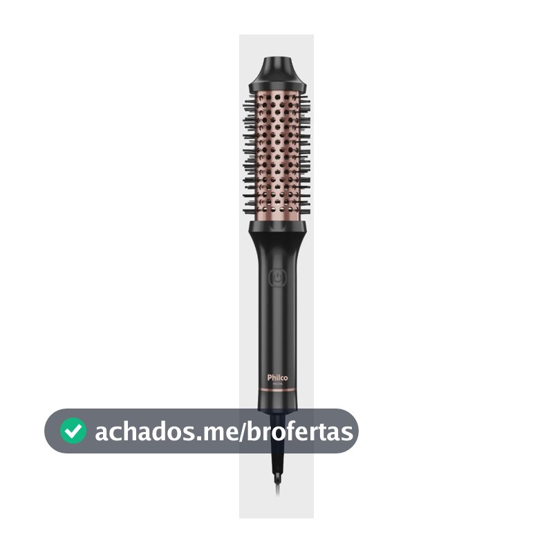 Escova modeladora philco pec17a Revestimento cerâmica bivolt Preto