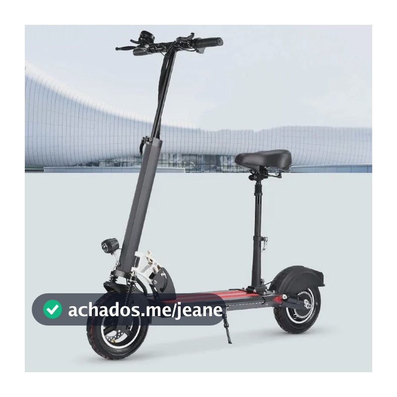 Patinete Elétrico 800w 48v 10a Adulto Com Banco Motorizado Preto