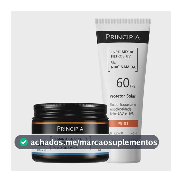 Principia Kit Hidratação E Proteção Facial Ch-o1 + Ps-01 Todo Tipo De Pele Dia/noite