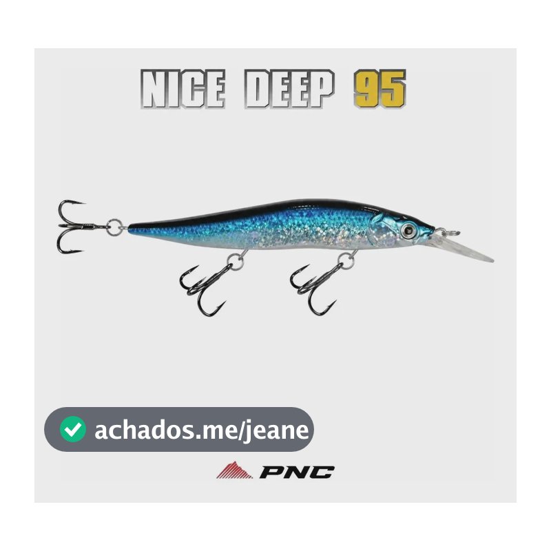 Isca Artificial Nice Deep 95 (9,5cm 11g) Original Pinnacle Azul