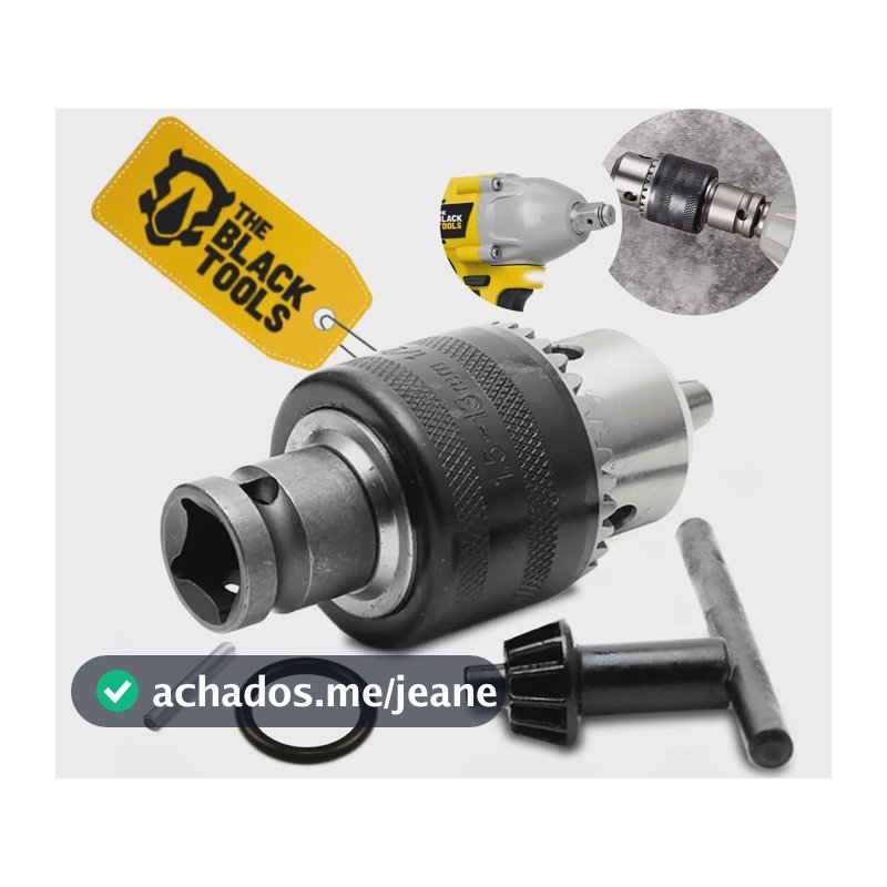 Kit Mandril Com Adaptador De Chave De Impacto 13mm