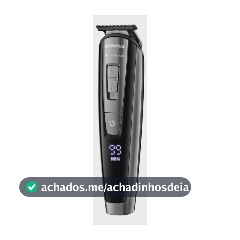 Maquina de Cortar Cabelos/ Aparador de Pelos Praticgroom Mondial