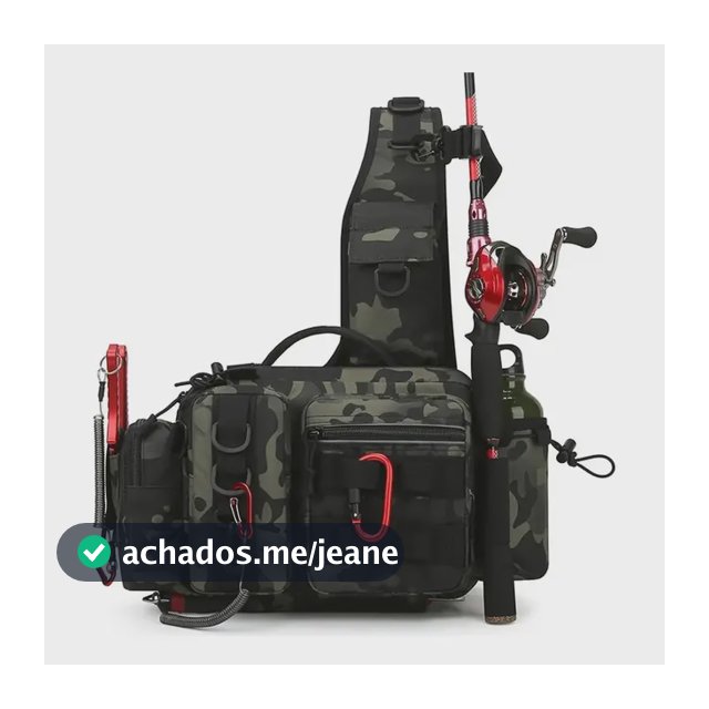 Bolsa Mochila Para Pesca Impermeável, Grande E Confortáve