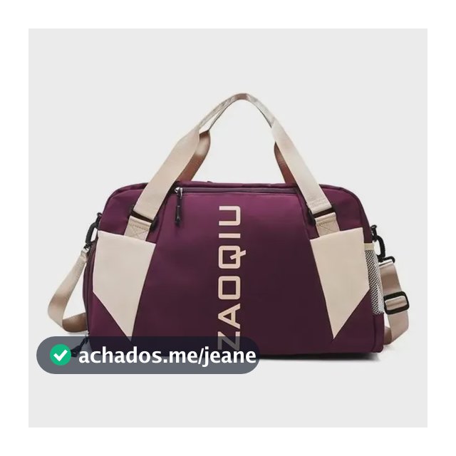 Bolsa Mala De Mão 10kg Feminina De Bordo Viagem Grande Cor Vinho Liso