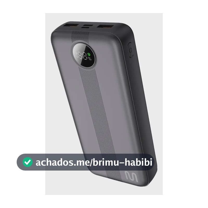 Carregador Portátil Powerbank Display 20000mah Multi - Cb176