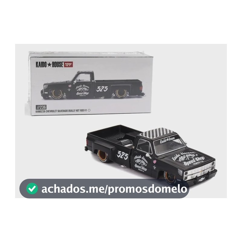 Kaido House #236 Chevrolet Silverado Dually Hot Rod V1 Preto