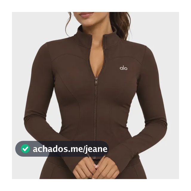 Jaqueta Alo Yoga Feminina Marrom P