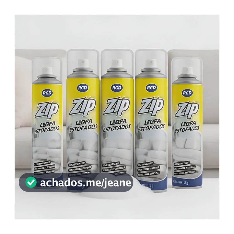 5 Spray Limpador Zip Limpa Estofados Incolor 295ml