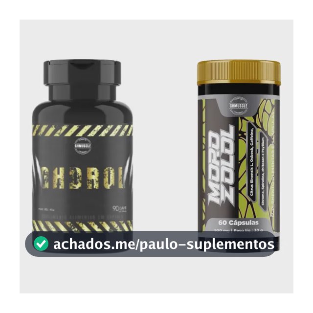 1 Gh Drol + 1 Morozolol - Laboratório Ghmuscle Sem Sabor