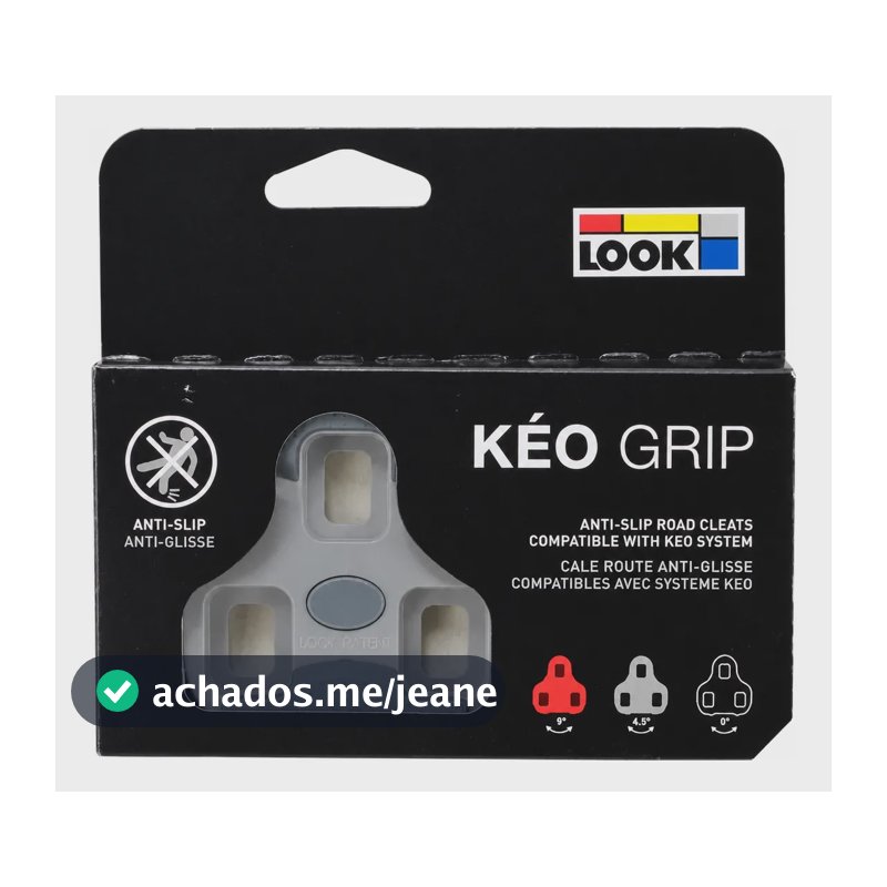 Taco Taquinho Pedal Speed Look Keo Grip Cinza Float 4.5º Nf