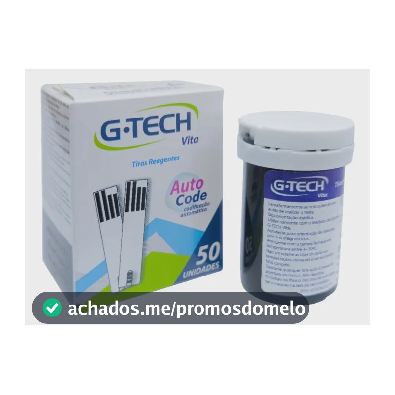 Tiras de Glicemia G-Tech Vita Tiras 50un
