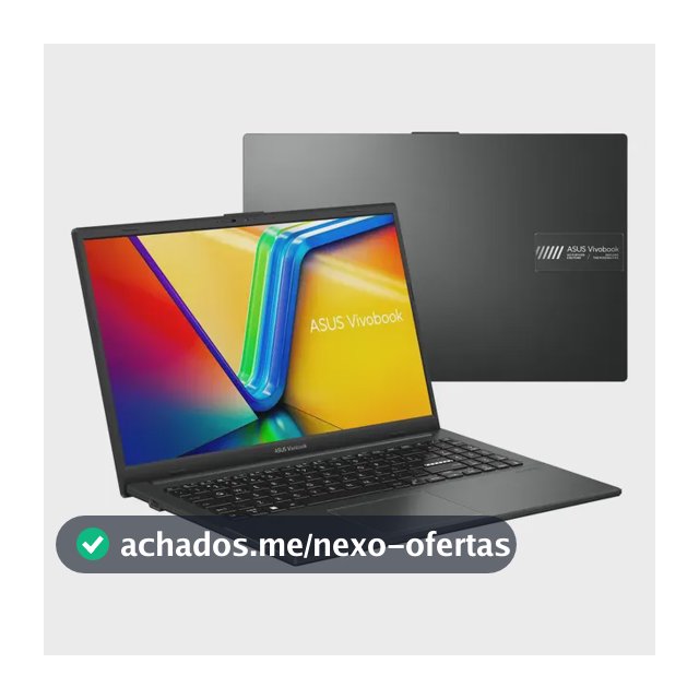 Notebook ASUS VivoBook Go 15, AMD Ryzen 5 7520U, 8GB RAM, 512GB SSD, KeepOS/Linux, Tela 15,6" FHD, Mixed Black - E1504FA-NJ732