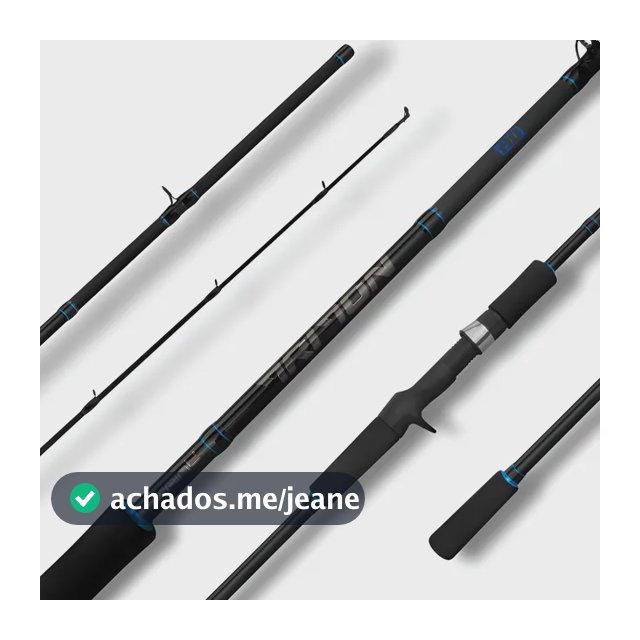 Vara Triton Hd 2,10m 40lbs Im6 Rápida Carretilha Pesqueiro Preto