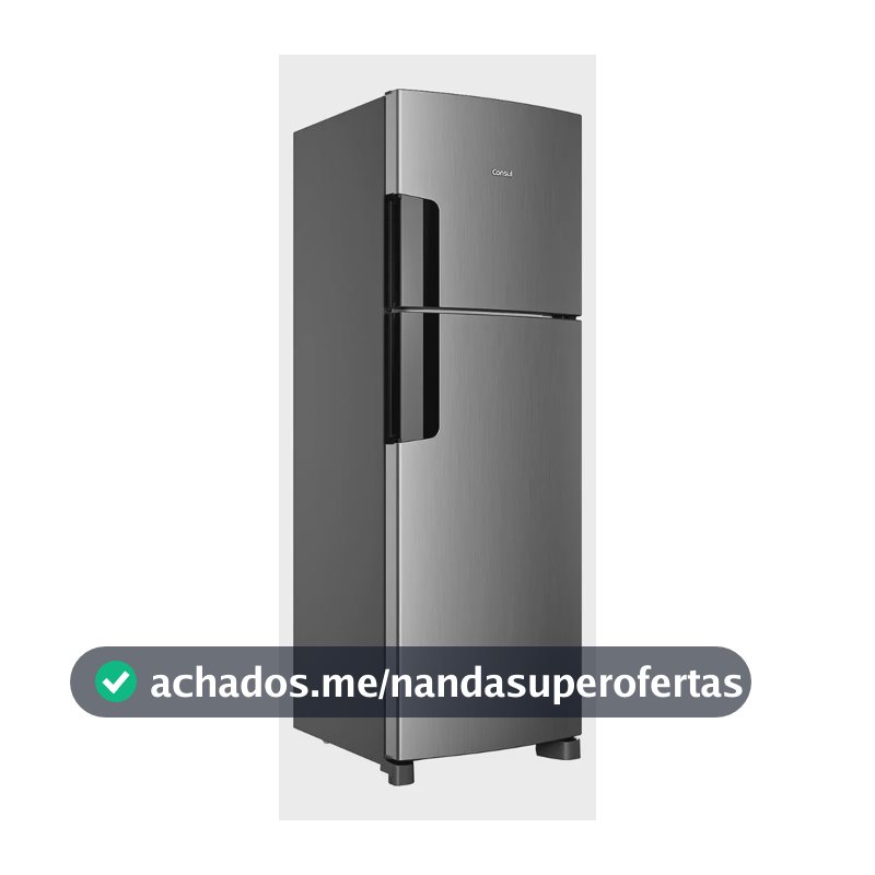 Geladeira Consul Frost Free 377 Litros Duplex Inox CRM44MK