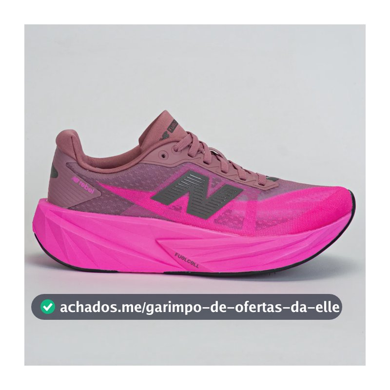 Tênis Feminino New Balance Fuelcell Rebel V5 Corrida Roxo/rosa 35 Br