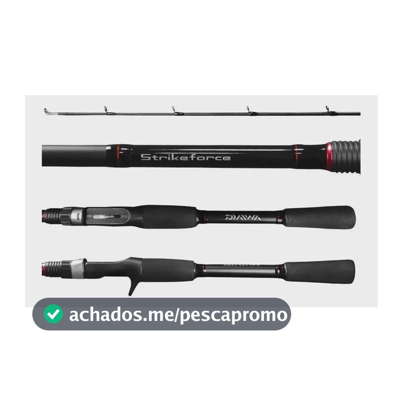 Vara Carretilha Daiwa Strikeforce 6'0 1,83m 12-25lb - 2 Partes