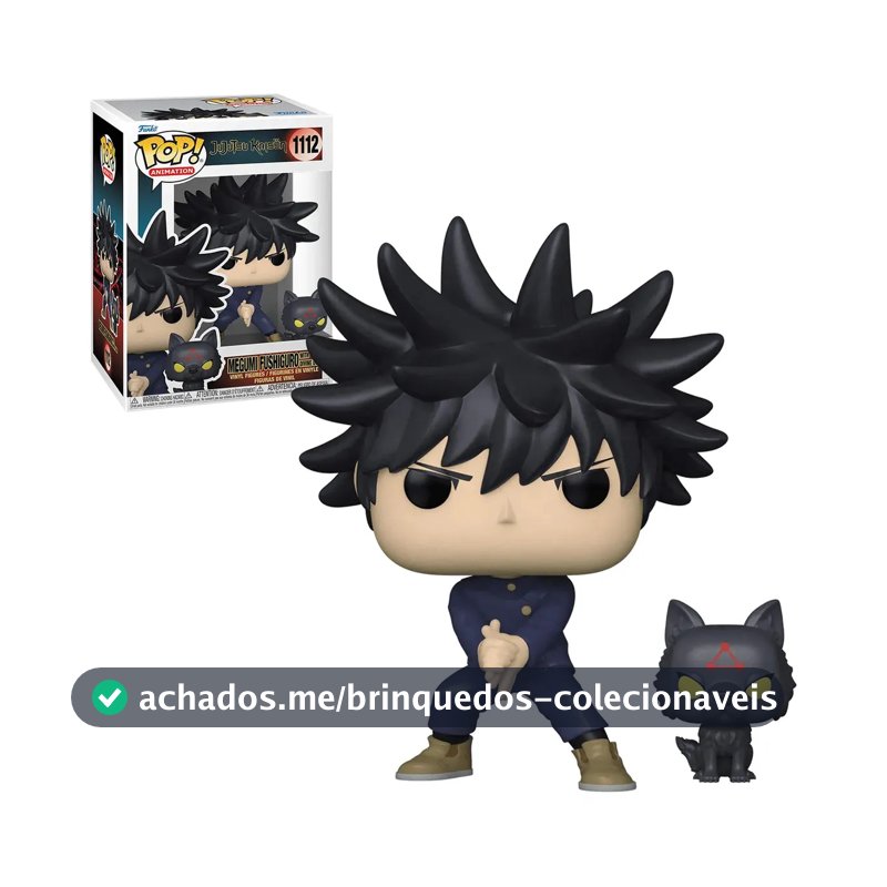 Boneco Funko Animation Jujutsu Kaisen Megumi Com Dog