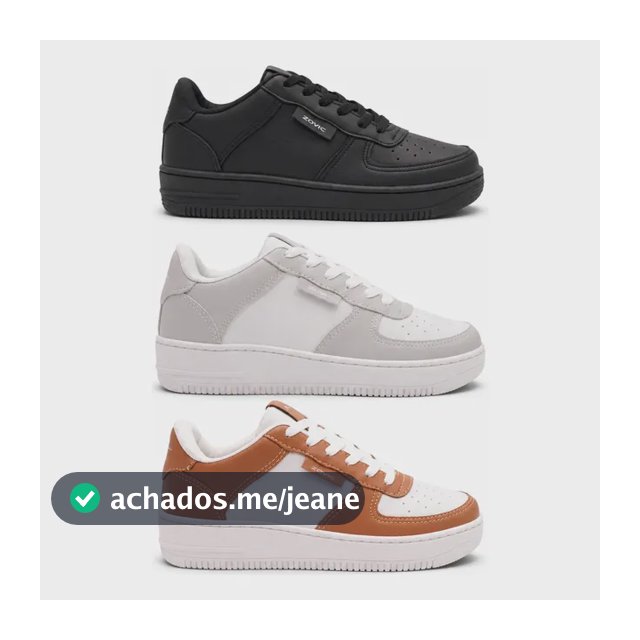 Kit 3 Tenis Feminino Sneaker Casual Para O Dia A Dia Corrida