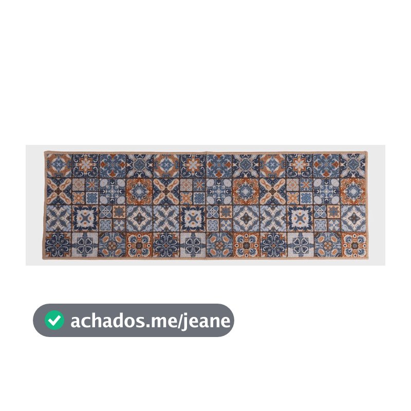 Passadeira De Cozinha Azulejos 120x40cm - Uzoo