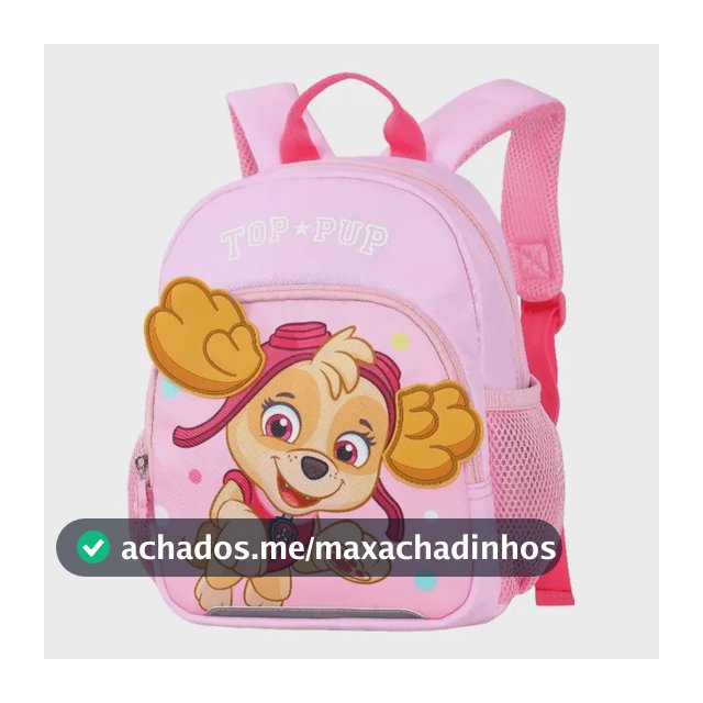 Mochila Escolar Infantil Pré Escolar 3d Patrulha Canina Meni