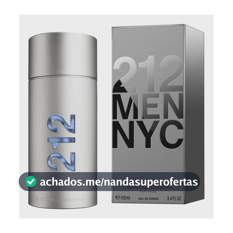 212 Men Carolina Herrera Edt Perfume Masculino 100ml