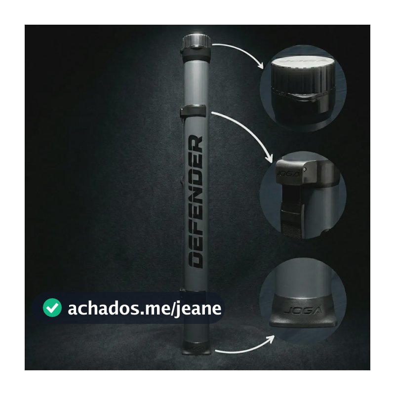 Tubo Porta Varas Resistente Jogá Defender 1,90 M Base Rígido Cinza