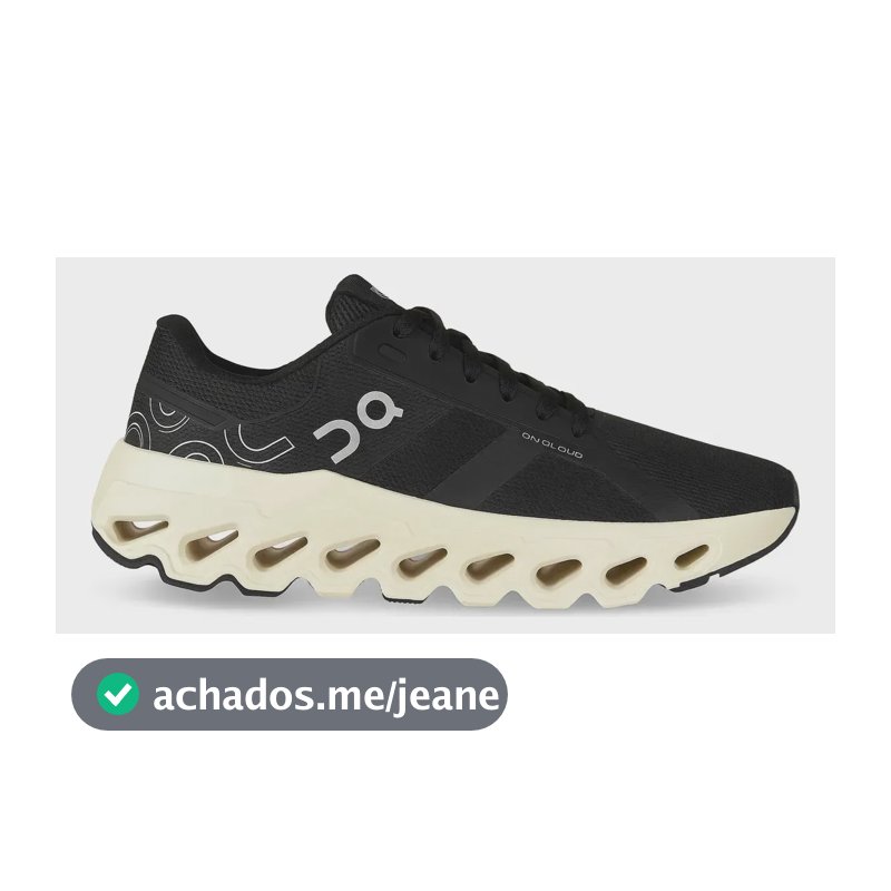 Tênis On Running Cloud Unissex Confortável Caminhada Corrida Preto/branco 43 Br