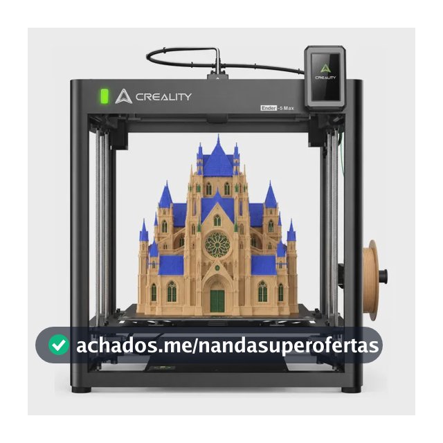 Impressora 3d Creality Ender-5 Max Grande Área 400x400x400mm 127/220v Preto