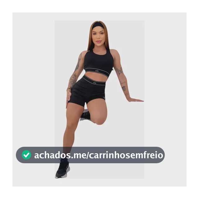 Conjunto Alo Feminino Top Short Cintura Alta Academia Yoga