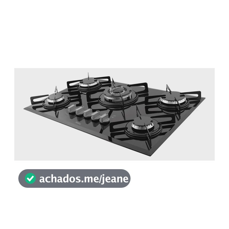 Cooktop Philco Cook Chef 5 TC Snap In Bisotê Cor Preto