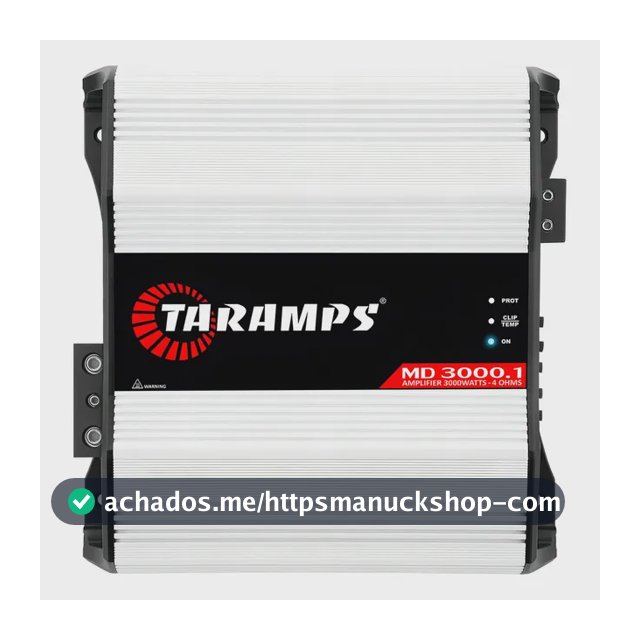 Amplificador Taramps MD 3000.1 Mono 3000W RMS para Som Automotivo