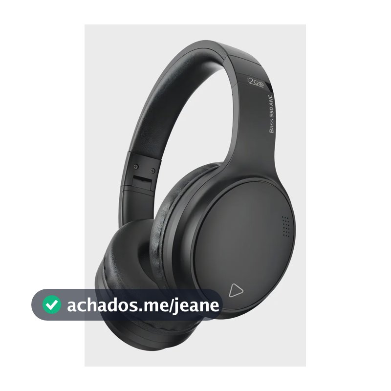 Headphone Bluetooth i2GO Bass 550 ANC Cancelamento De Ruído e 33h de bateria