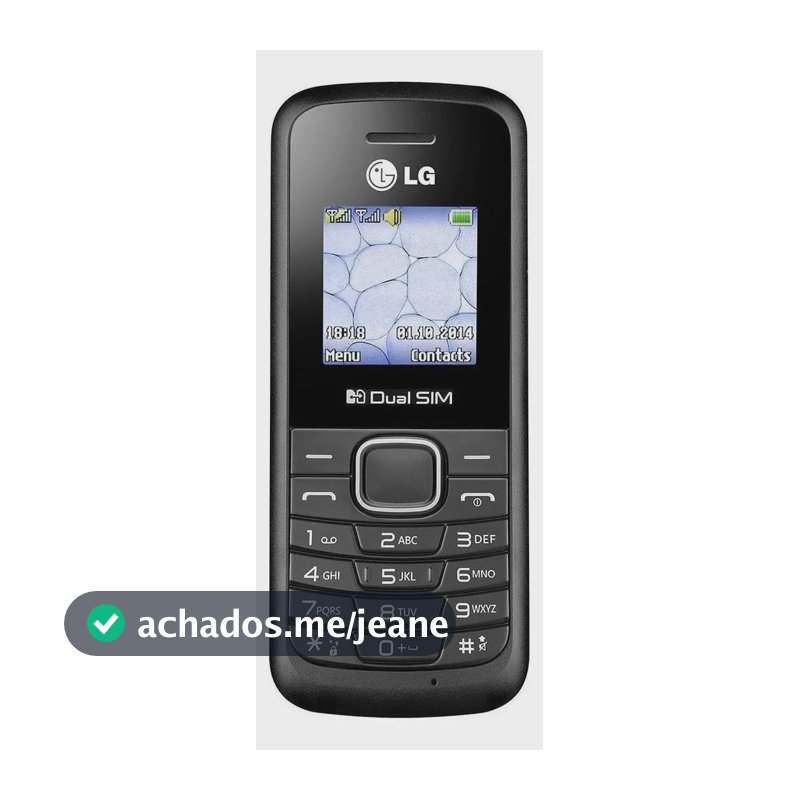 LG B220A Dual SIM 32 MB preto 32 MB RAM celular simples - CHIP 2G