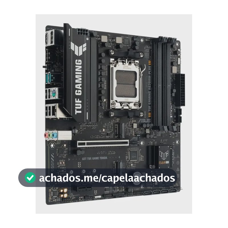 Placa Mãe Asus Tuf Gaming A620am-plus Amd Am5 Matx Ddr5 Preto