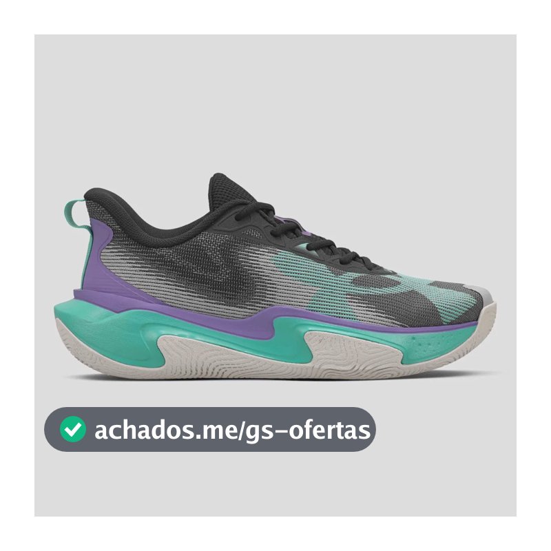 Tênis Masculino Layup Under Armour Black/purplhebe/grenmod Liso 41 Br