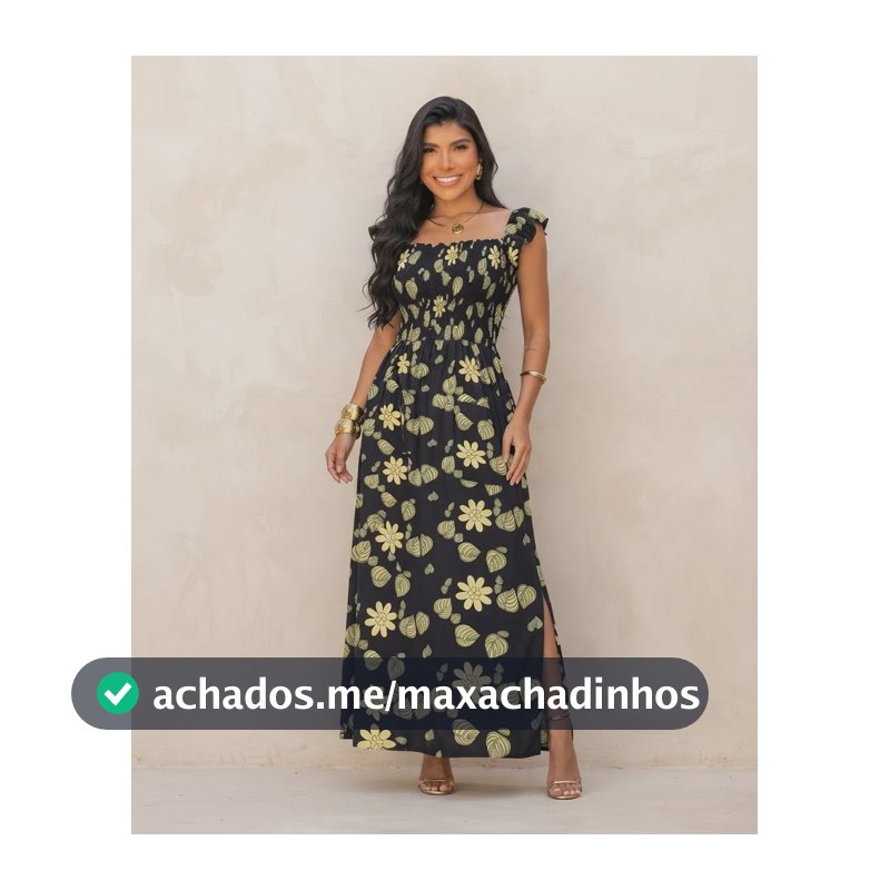 Vestido Longo Casual Soltinho Alcinha Verao Festa Elegante