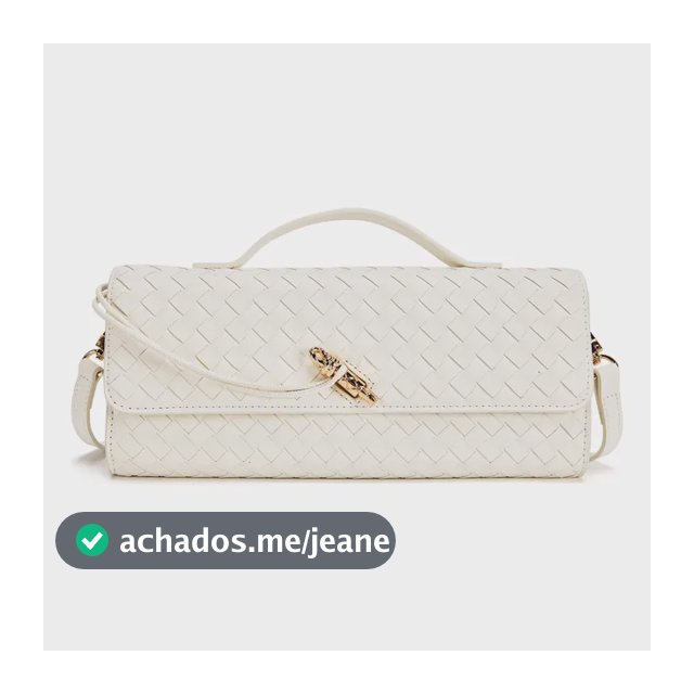 Romantic Crown Bolsa De Mão Feminina De Alta Qualidade Feita Branco Liso Níquel