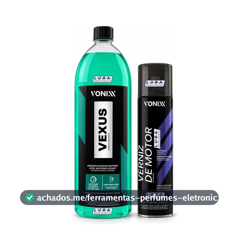 Verniz de Motor 400ml Vonixx Proteção e Brilho Acetinado Carro