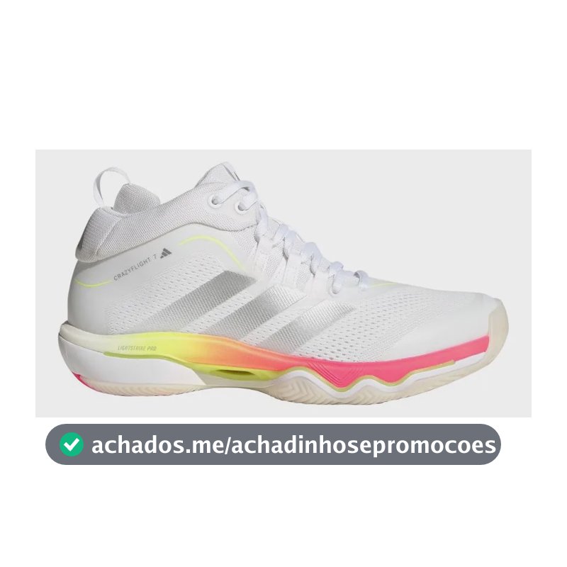 Tênis Crazyflight 7 adidas Branco 36 Br