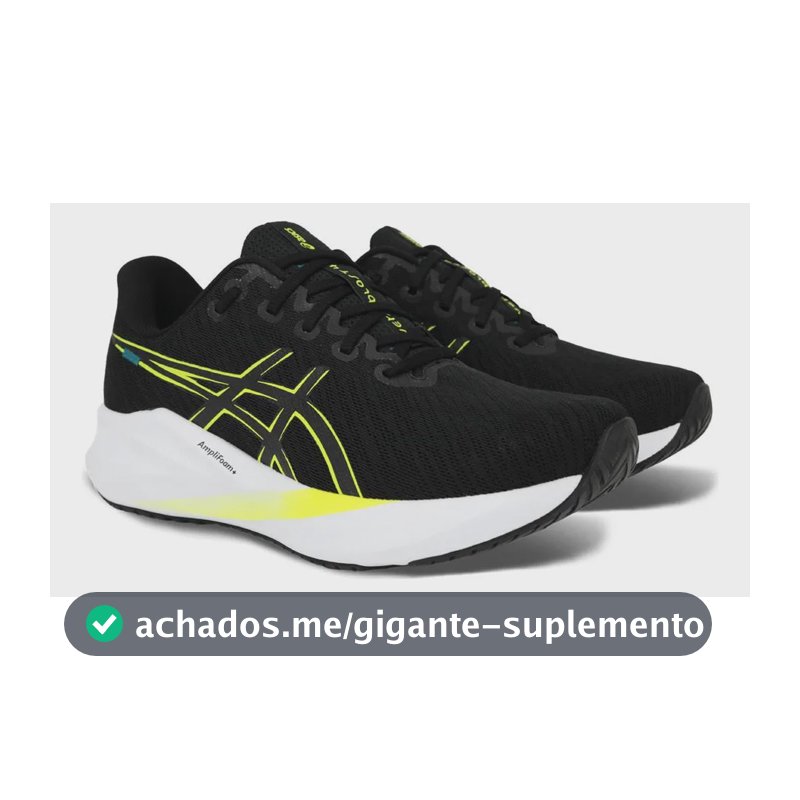 Tênis Asics Versablast 4 Masculino Preto E Amarelo 41 Br
