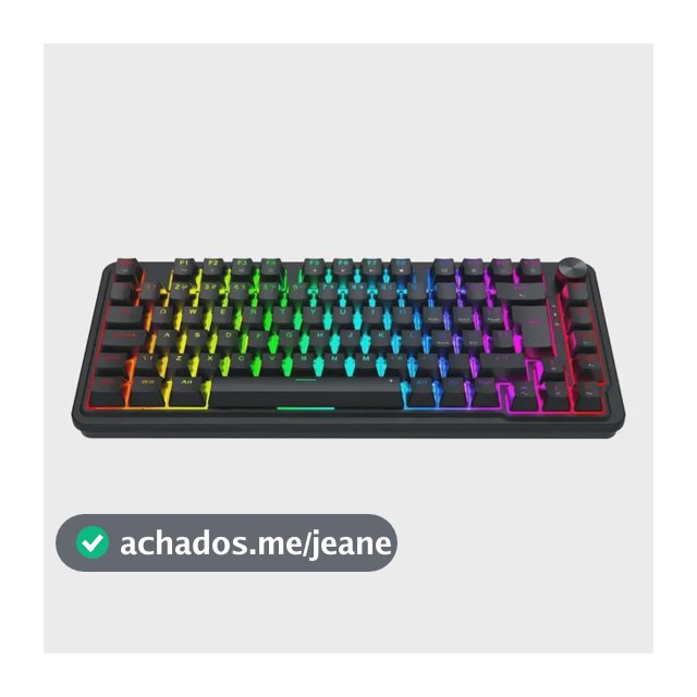 Teclado Magnético Redragon Ucal 8000k Polling Rate 0.01mm Rapid Trigger/socd Rgb Switch Ultramag Padrão Abnt2 Com Knob De Volume Preto Português Brasil