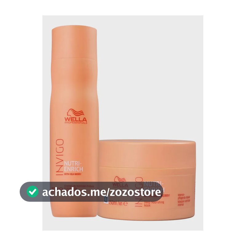 Kit Wella Invigo Nutri Enrich Shampoo 250ml + Máscara 150ml