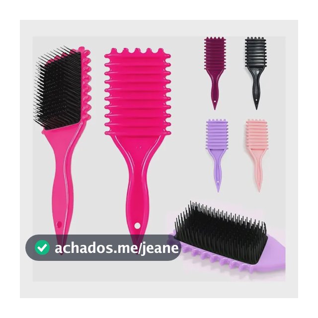 Escova Fitagem Raquete Definidora Cabelo Modeladora Cacho